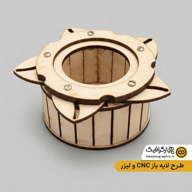 طرح لایه باز CNC و لیزر چوب