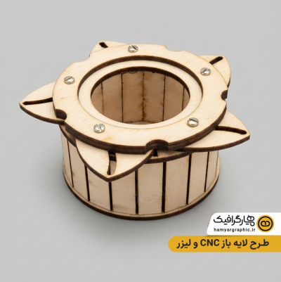 طرح لایه باز CNC و لیزر چوب